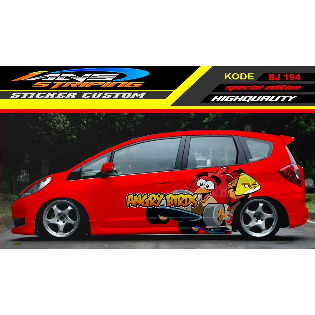 STICKER DECAL MOBIL JAZZ / VARIASI STIKER MOBIL / DECAL STICKER MOBIL / STIKER HONDA JAZZ