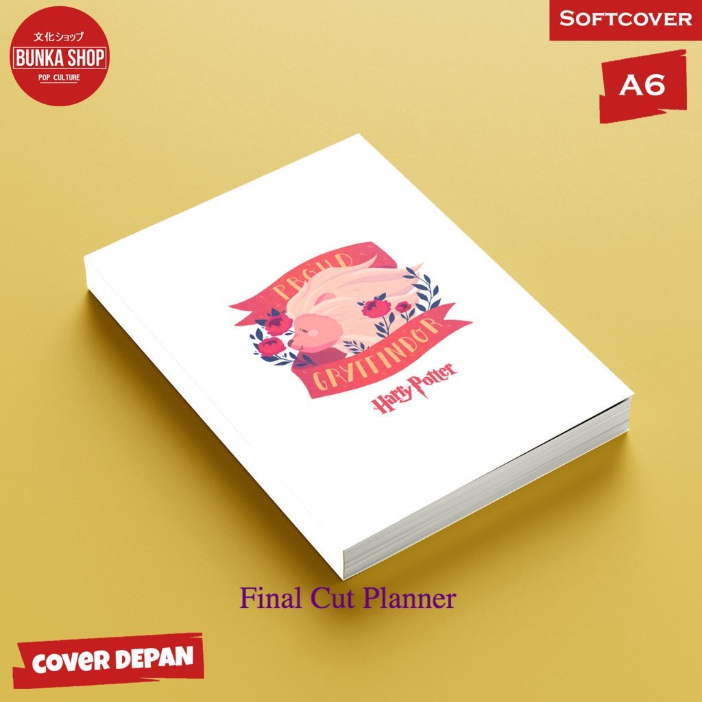 

Buku tulis polos/bergaris Harry Potters Gryffindor Proud Softcover A6 Buku Tulis Catatan Notes Agenda Planner Jurnal