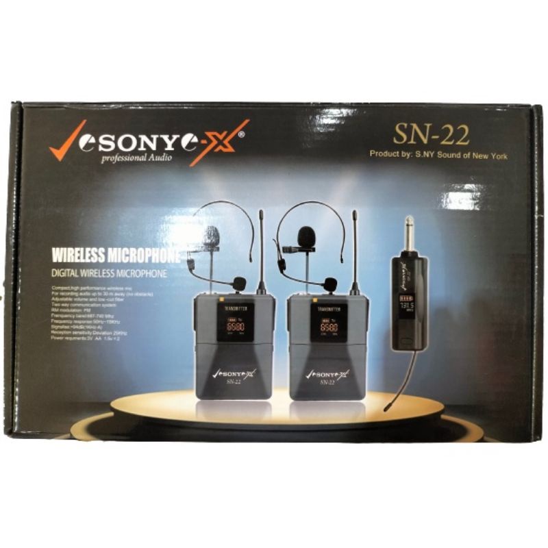 Mikrofon Weriless Double Digital SONY SN22 Profesional Audio