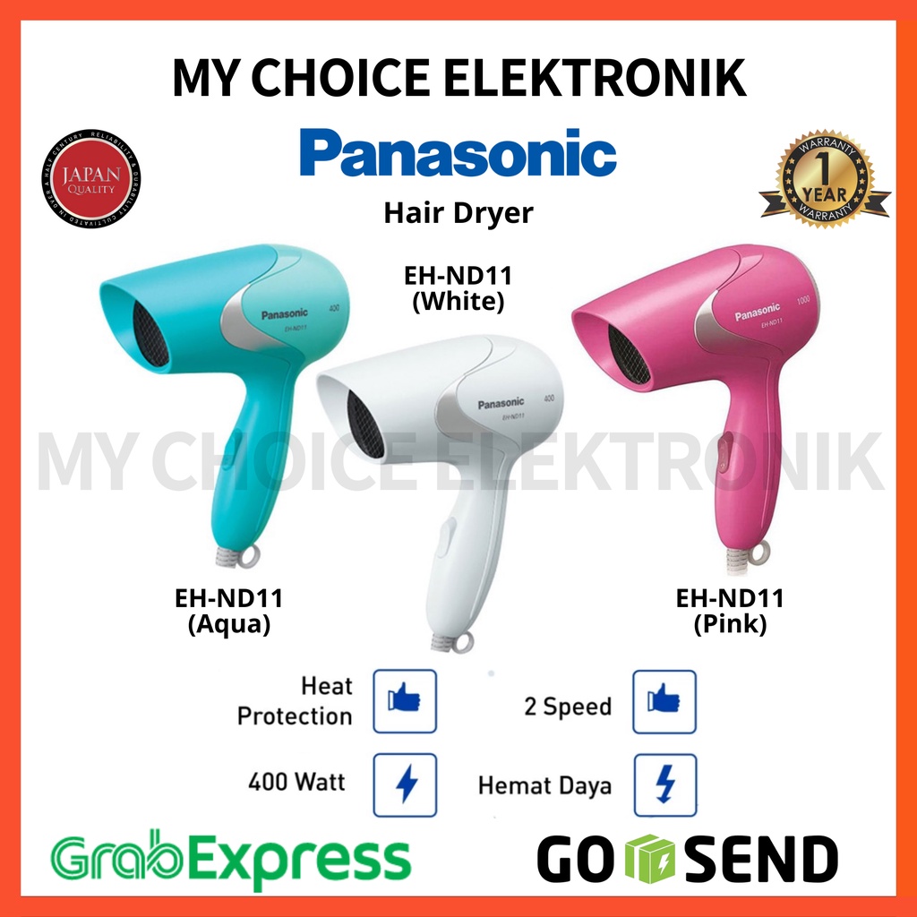 Panasonic Hair Dryer EH-ND11 (2 Level, 400W) | Pengering Rambut