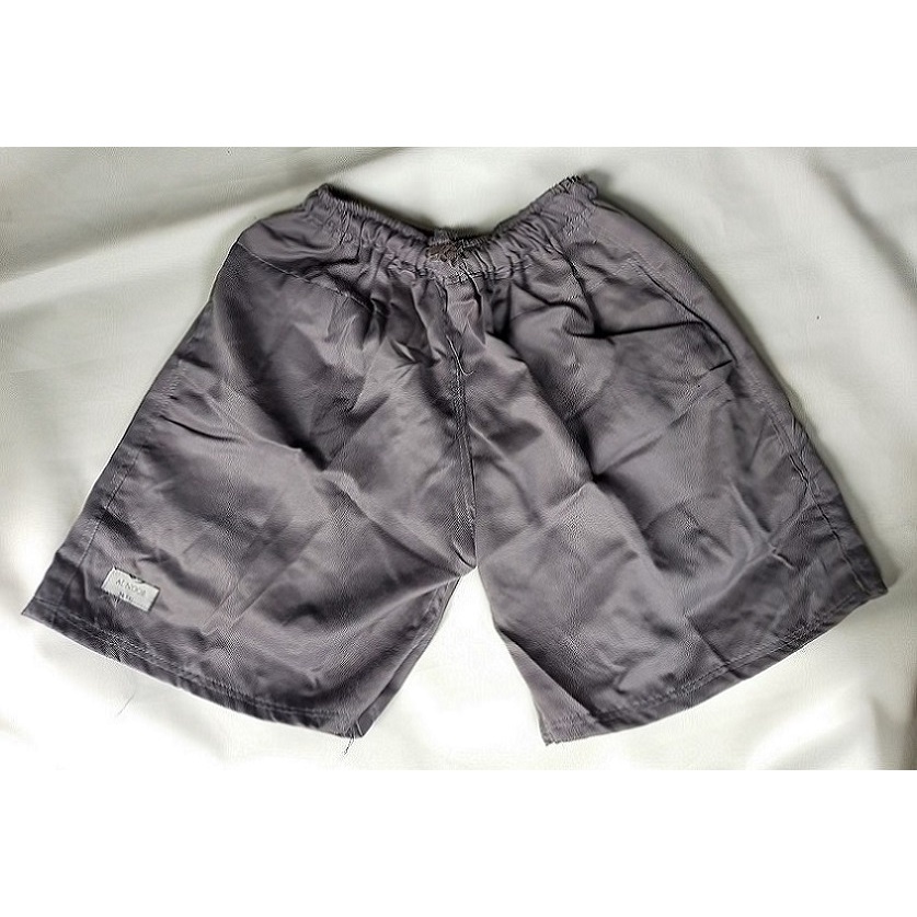 CELANA PENDEK BOXER UNISEX BOARDSHORT SANTAI OLAHRAGA RINGAN PLEECE 3 SAKU