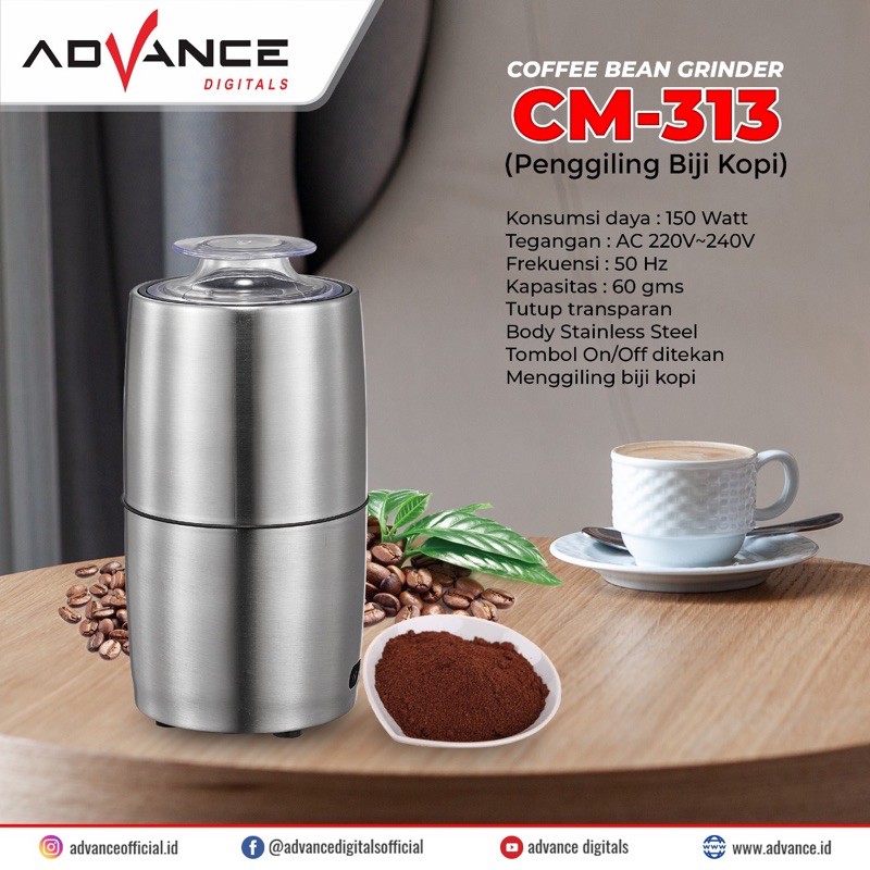 Penggiling Biji Kopi / Coffee Bean Grinder Advance CM-313