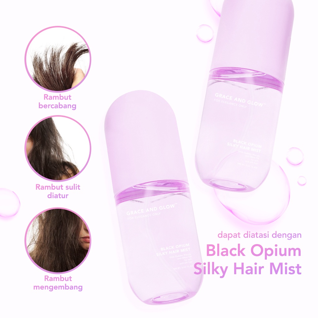 GRACE AND GLOW BLACK OPIUM SILKY HAIR MIST 100ML