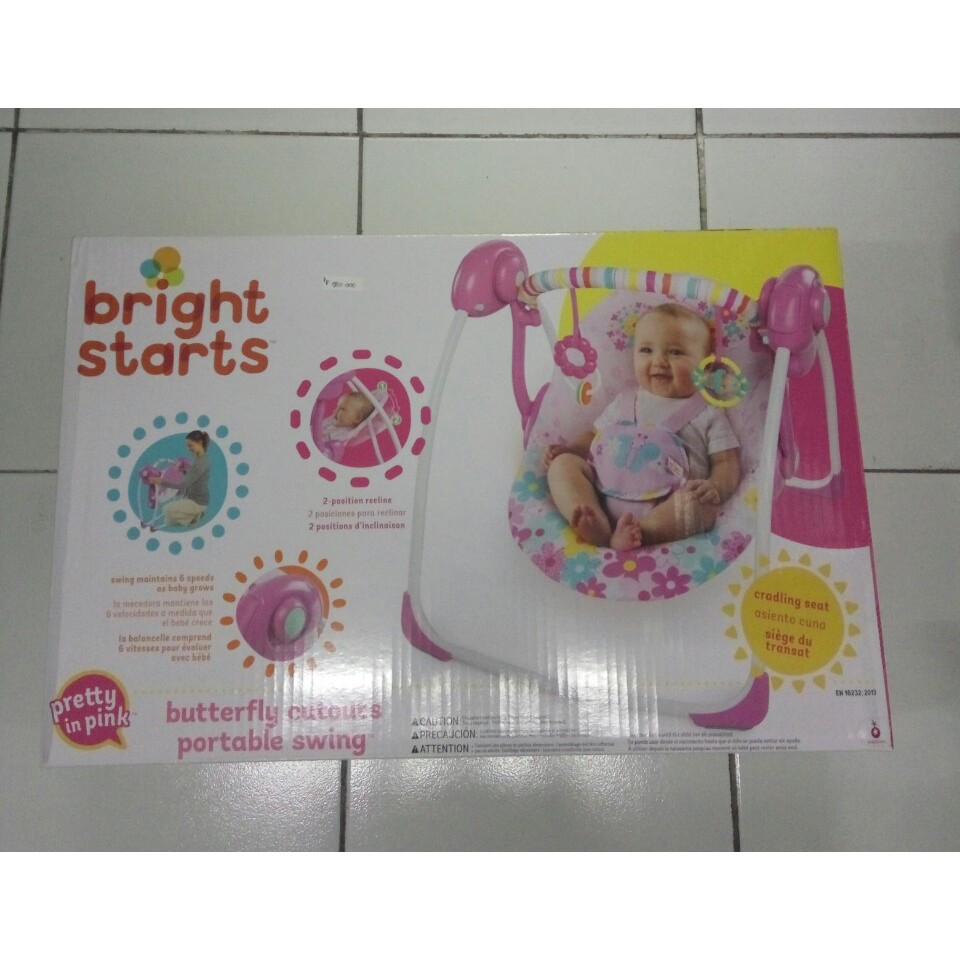 Bright starts portable swing safari.buttery.blossomy