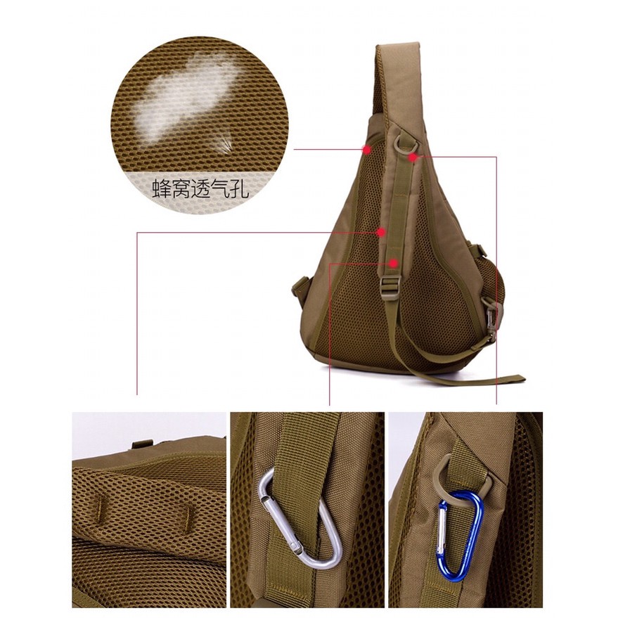 Tas Selempang Pria Tas Slempang Outdoor Army Usb 6039