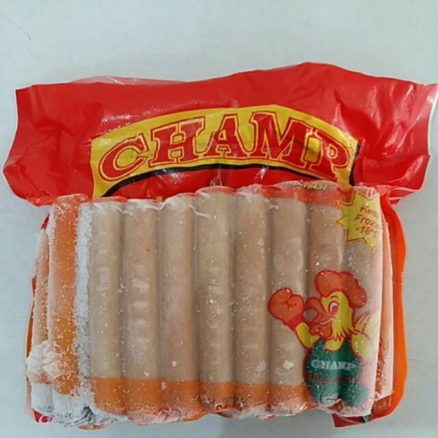 

Sosis Ayam Champ isi 40 pcs berat 1000 gram