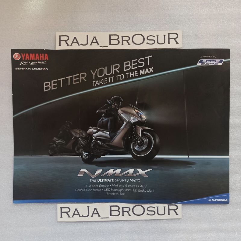 Poster brosur Yamaha N Max 2015 timbal balik