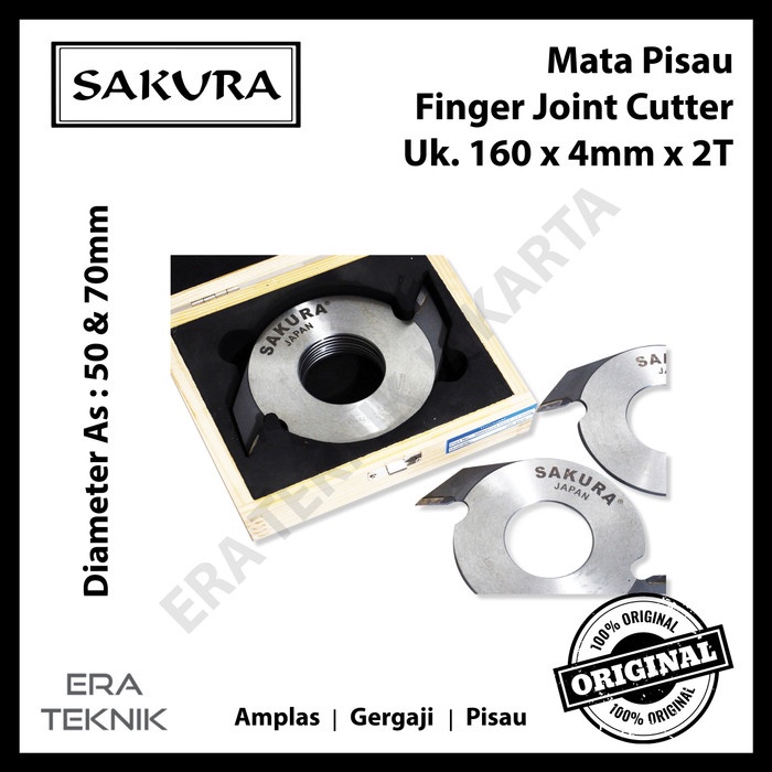10 pcs Mata pisau finger joint cutter SAKURA 160 X4 mm