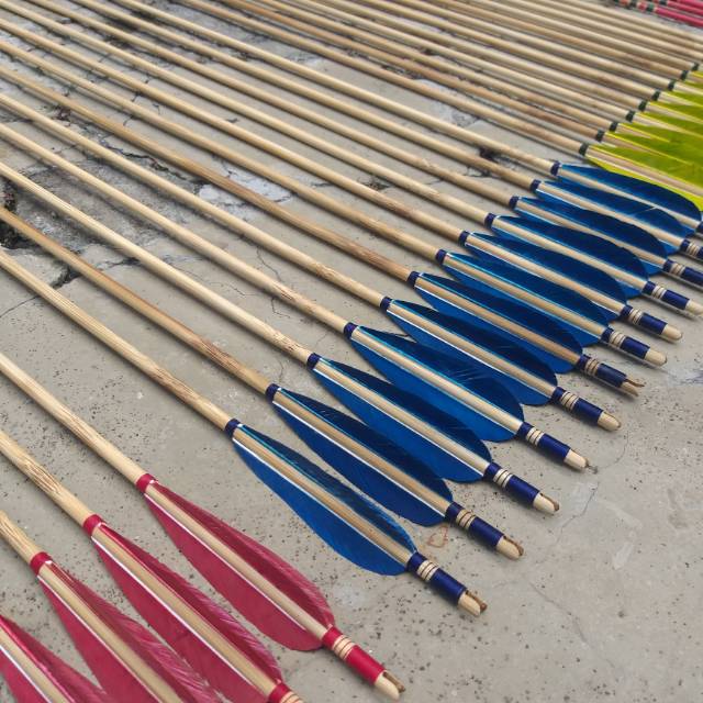 Arrow Anak Panah Bambu Petung Vanes Entog Murah Kualitas Oke