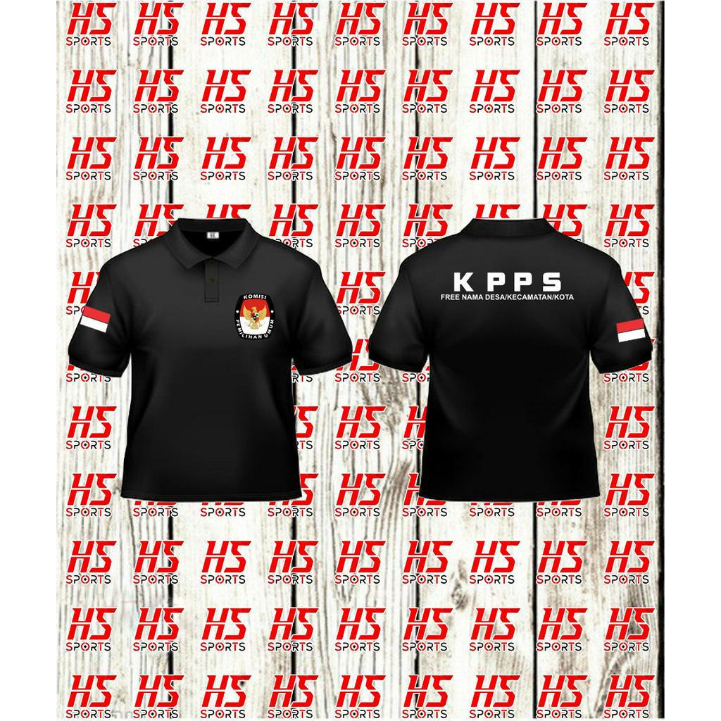 Poloshirt Kaos Polo KPPS FREE NAMA - Poloshirt KPPS - Polo Pemilu - Kaos KPU - Poloshirt KPPS CUSTOM