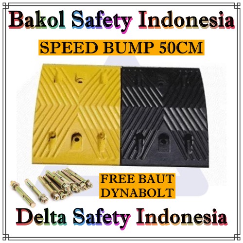 Polisi Tidur Karet 50cm - Speed Bump Rubber 50CM