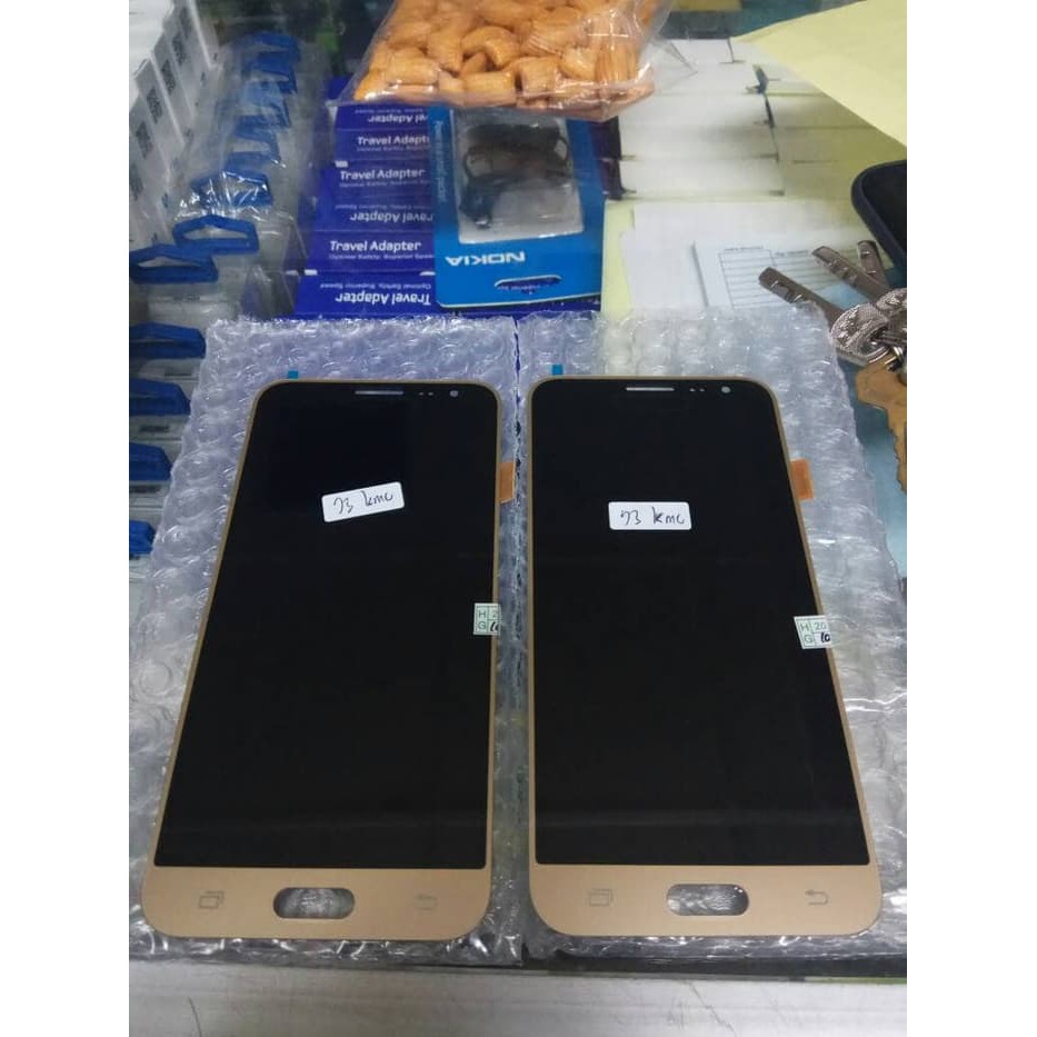 Lcd Touchscreen Samsung J320 J3 2016 Black White Gold Kontras Main