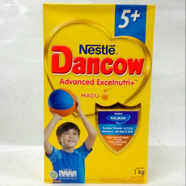 Dancow 5 plus rasa Madu atau Coklat 1 kg susu ut usia 5 tahun keatas