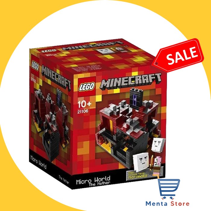LEGO Minecraft # 21106 The Nether Micro World Mine Craft Ghasts Zombie