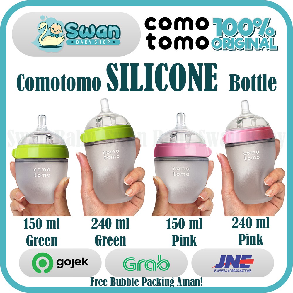 Comotomo Botol Bayi 150 ml dan 250 ml (All Varian) Single Pack dan Twin Pack