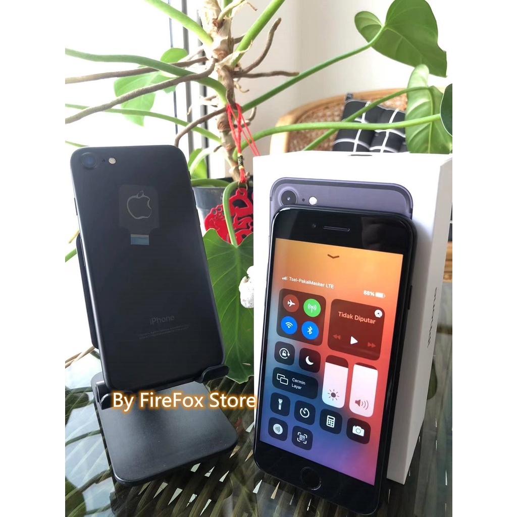 iPhone 7 32GB Fullset  All Sim Silent Original Second Mulus100% 3utools All Green (Garansi 1 Tahun)-1