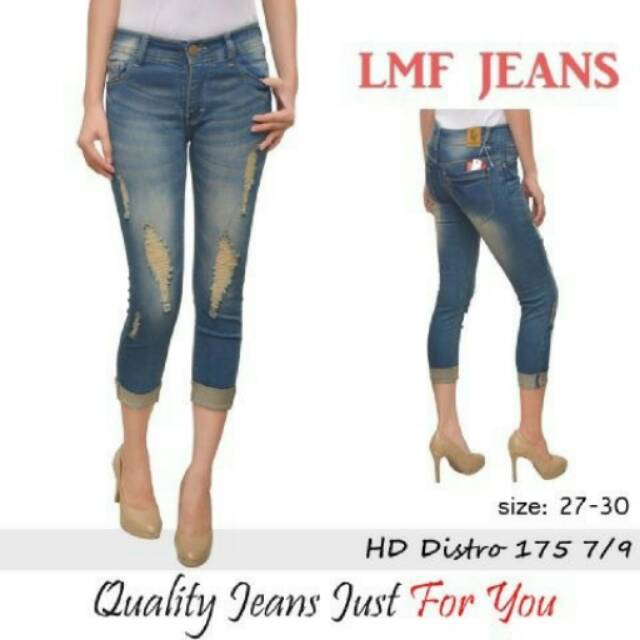 Hipster ripped lmf jeans