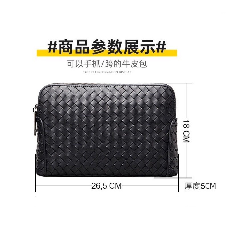 Handbag BTG Tas Clutch Tangan Model Lock Angka Kombinasi Import Kulit