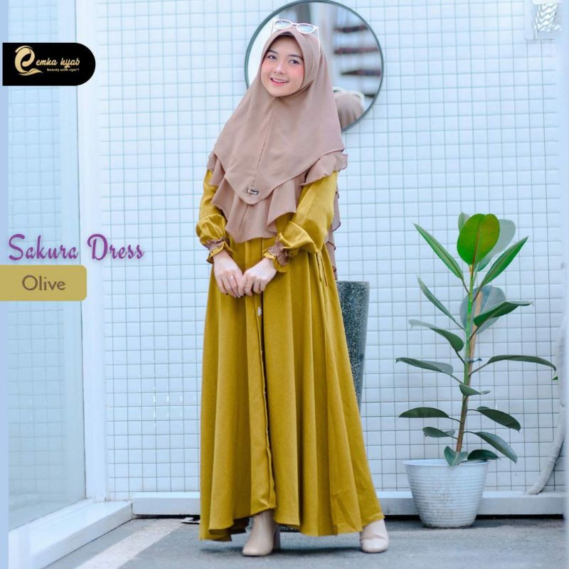 SAKURA DRESS ORI BY EMKA HIJAB