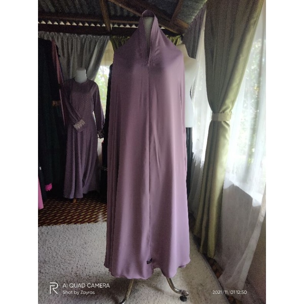 khimar jumbo, long khimar, long khimar lobang tangan, long khimar tangan