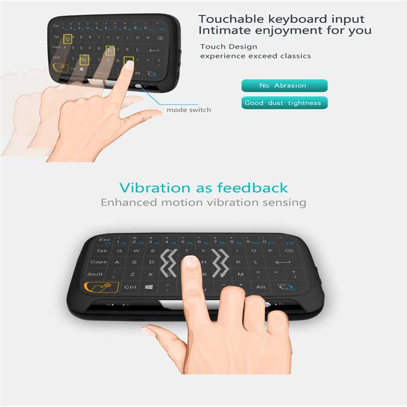 Alphun Air Mouse Touchpad Keyboard Wireless 2.4GHz - H18