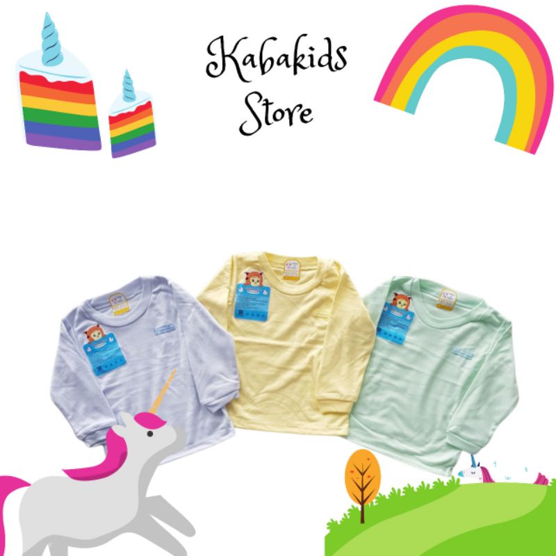 Arthur&amp;Aimee Kaos Oblong Panjang SML Polos VLP