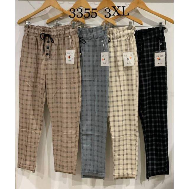 Celana wanita bahan katun zara import ukuran 3xl