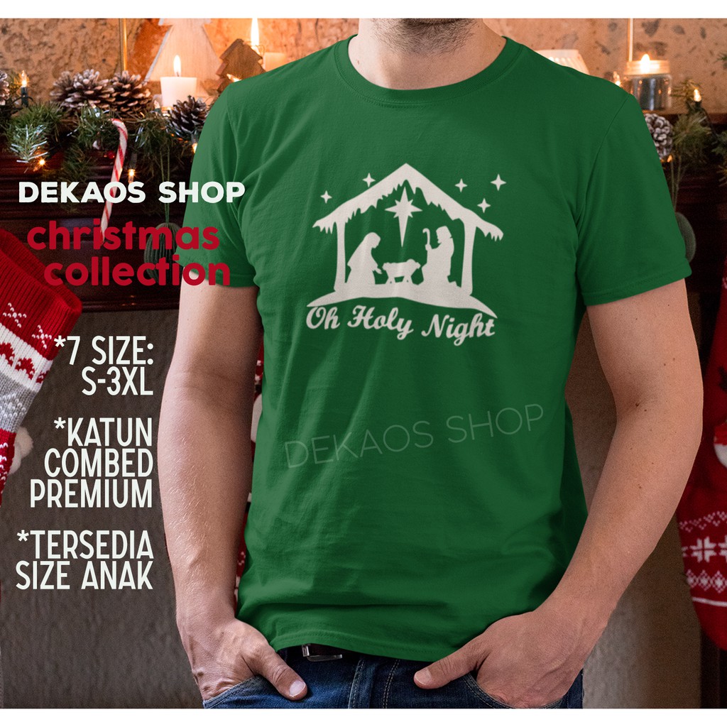 BAJU ROHANI KRISTEN / KAOS ROHANI KRISTEN / KAOS KRISTEN / KAOS ROHANI / KAOS NATAL / BAJU NATAL / K