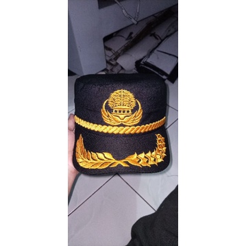 Topi komando korpri hitam,free nama