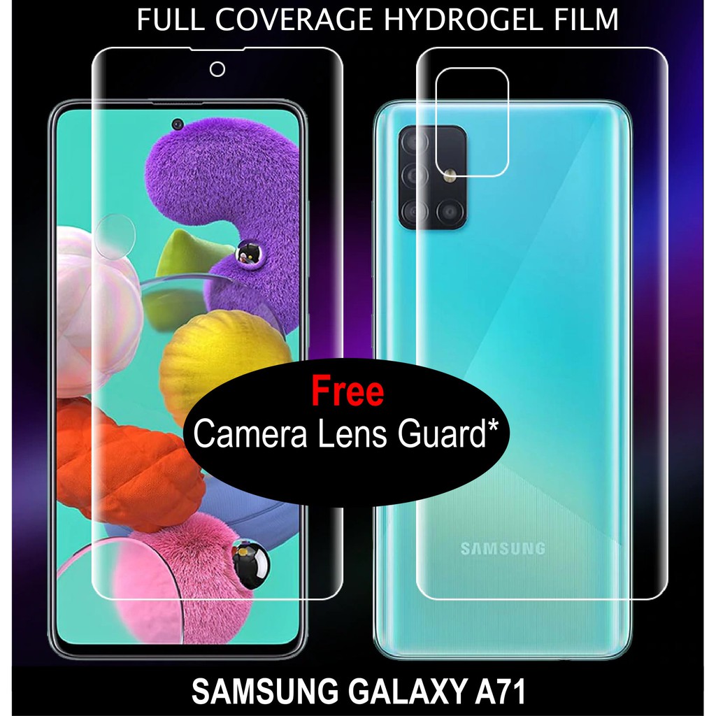 ANTIGORES SAMSUNG A71 HYDROGEL PROTECTOR FULL COVER DEPAN