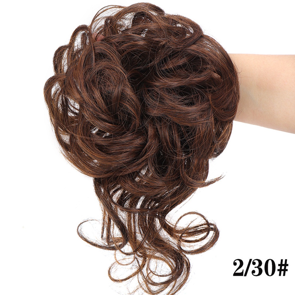 Wig / Rambut Palsu Wanita Model Bun Messy Elastis