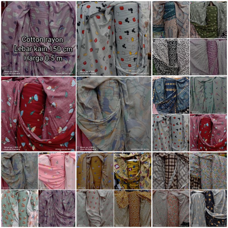 kain rayon viscose | cotton rayon premium