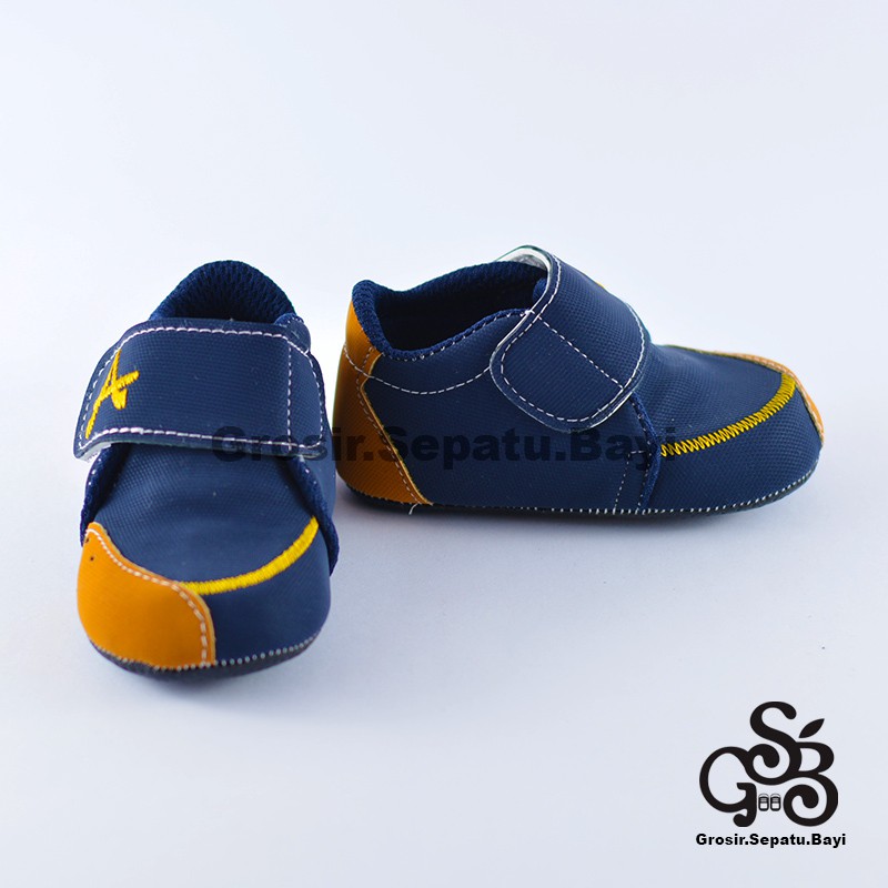 sepatu bayi baby shoes prewalker laki laki umur 2 - 14 bulan model casual A warna NAVY