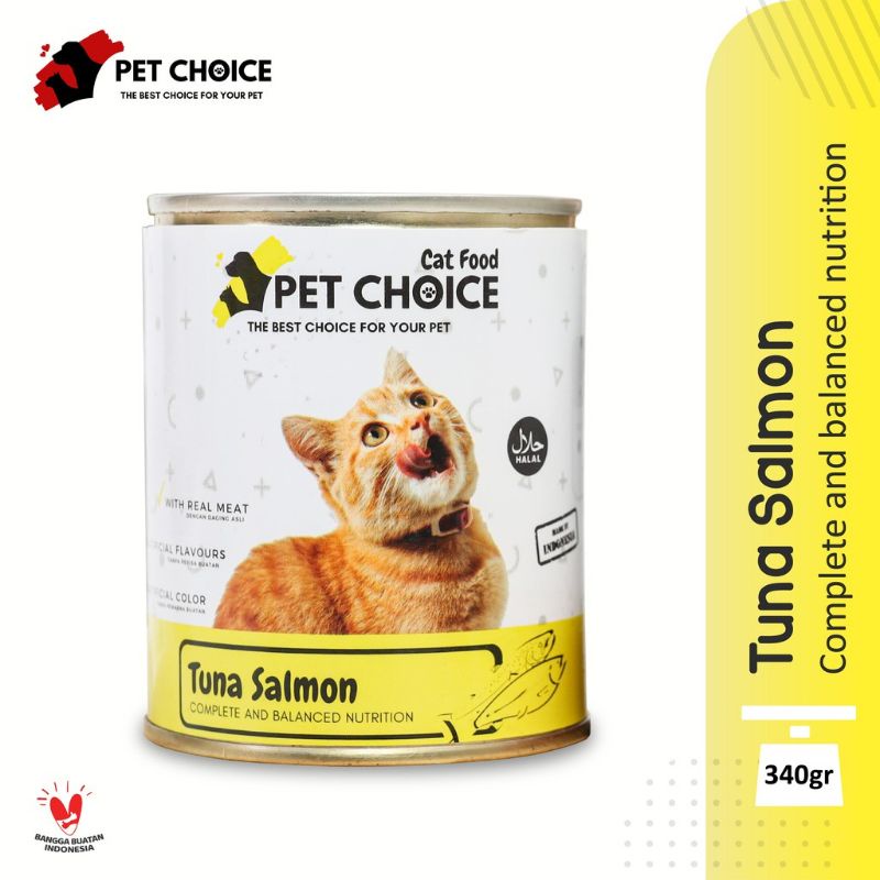 Makanan Kucing Basah PET CHOICE kaleng 340gr catfood  wetfood bukan LIFECAT