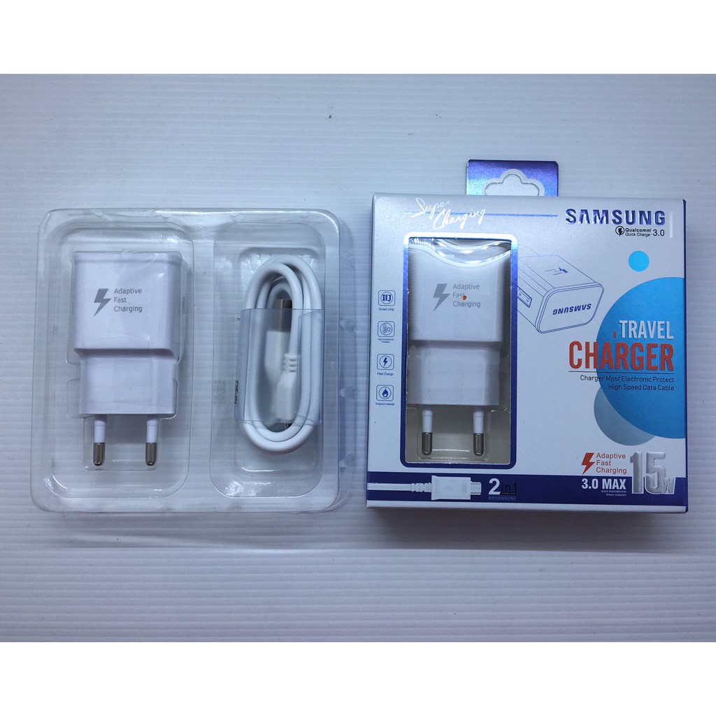 Charger Samsung S6 xwin pack biru 3.0 MaX A10 M10 J2 J3 J4 J5 J6 J6+ A5 A6 plus j2 prime