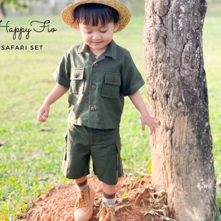 <A-OHR <✔ Setelan bayi dan anak Safari Set by Happyfio (zoo keeper) <amanah