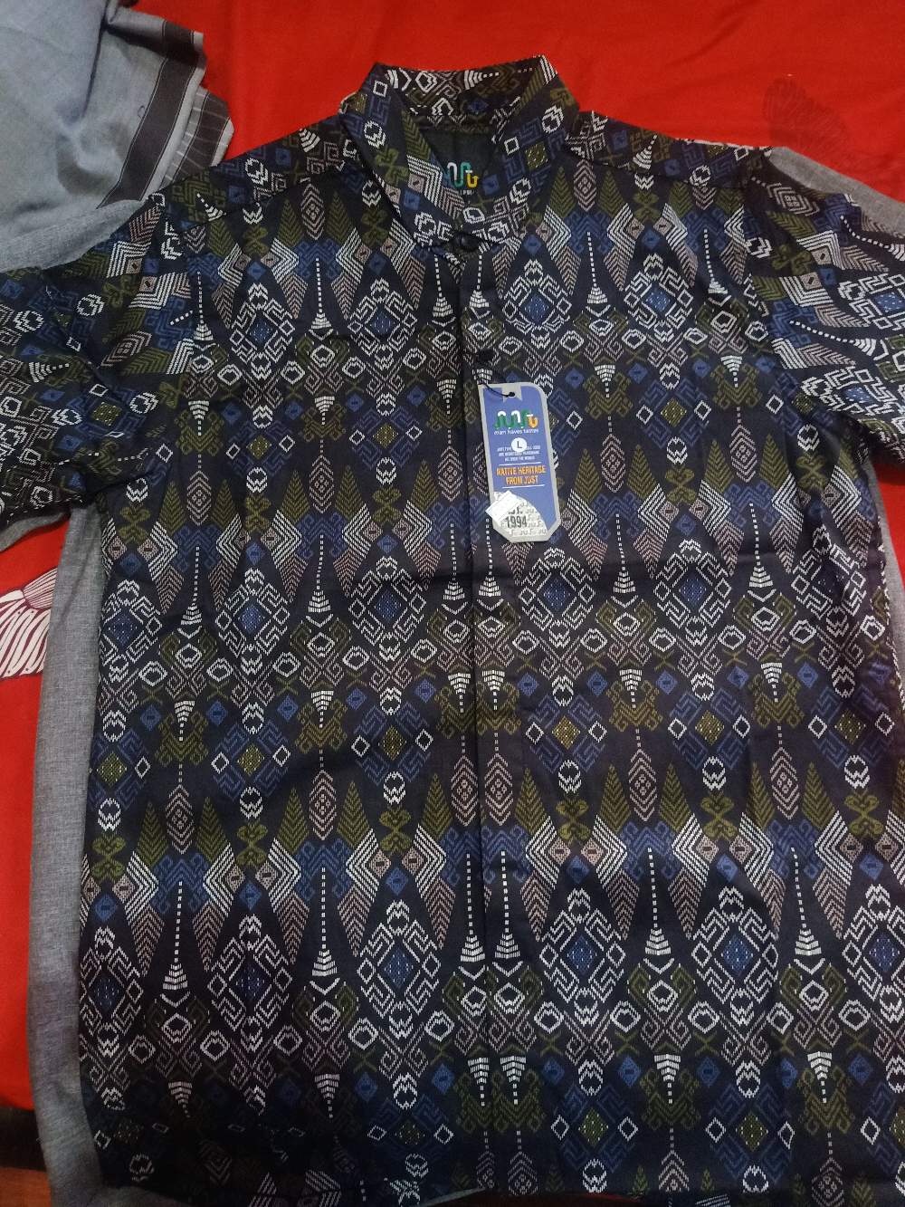 Dgm Fashion   Kemeja Batik Pria Songket Lengan Panjang Batik Pria Batik Kasual Batik Stretch Pria