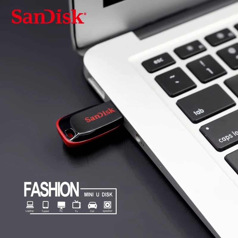 Sandisk CZ50 Flash Disk USB 2.0 1TB Portable Anti Air Kapasitas 128GB