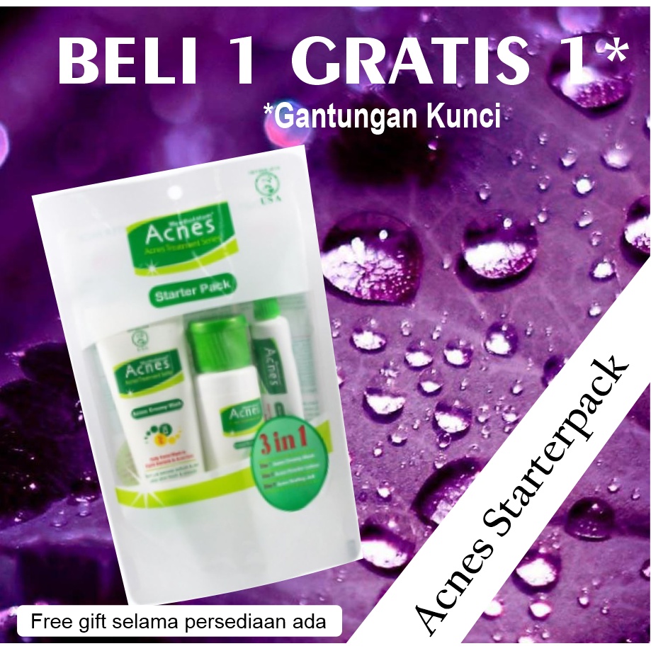 Acnes Starter Pack / 1 Set Paket Hemat Perawatan Wajah Berjerawat