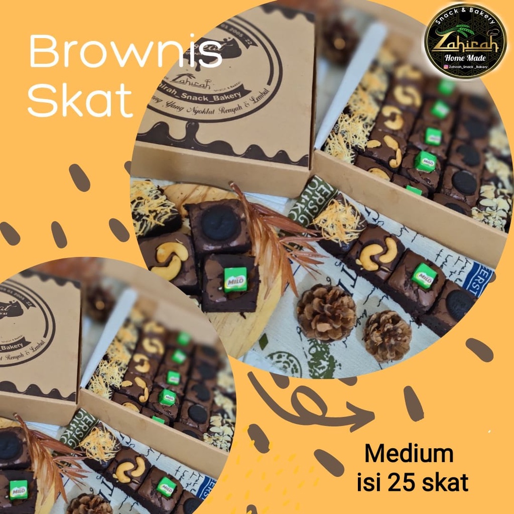 

Brownis skat isi 25 by zahira bakery