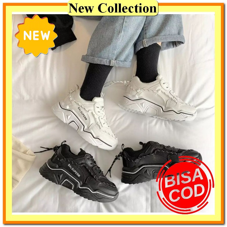 Sepatu Keren Spatu Sneakers Shoes Sneaker Jalan Srs Casual Snakers Hitam Seneker Kasual Wanita Cewek