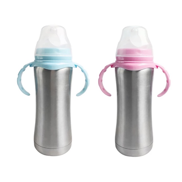 Stainless Steel Baby Milk Bottle 8oz