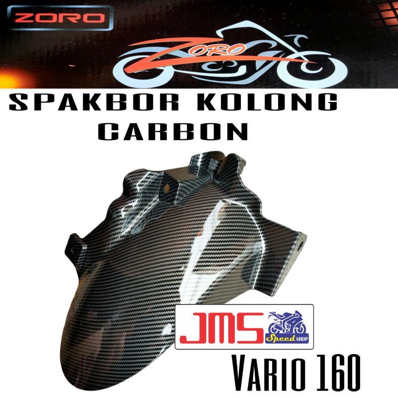 PAKETAN COVER TUTUP LAMPU DEPAN CARBON/COVER BEHEL CARBON/SPAKBOARD KOLONG CARBON VARIO 160 NEW ZORO