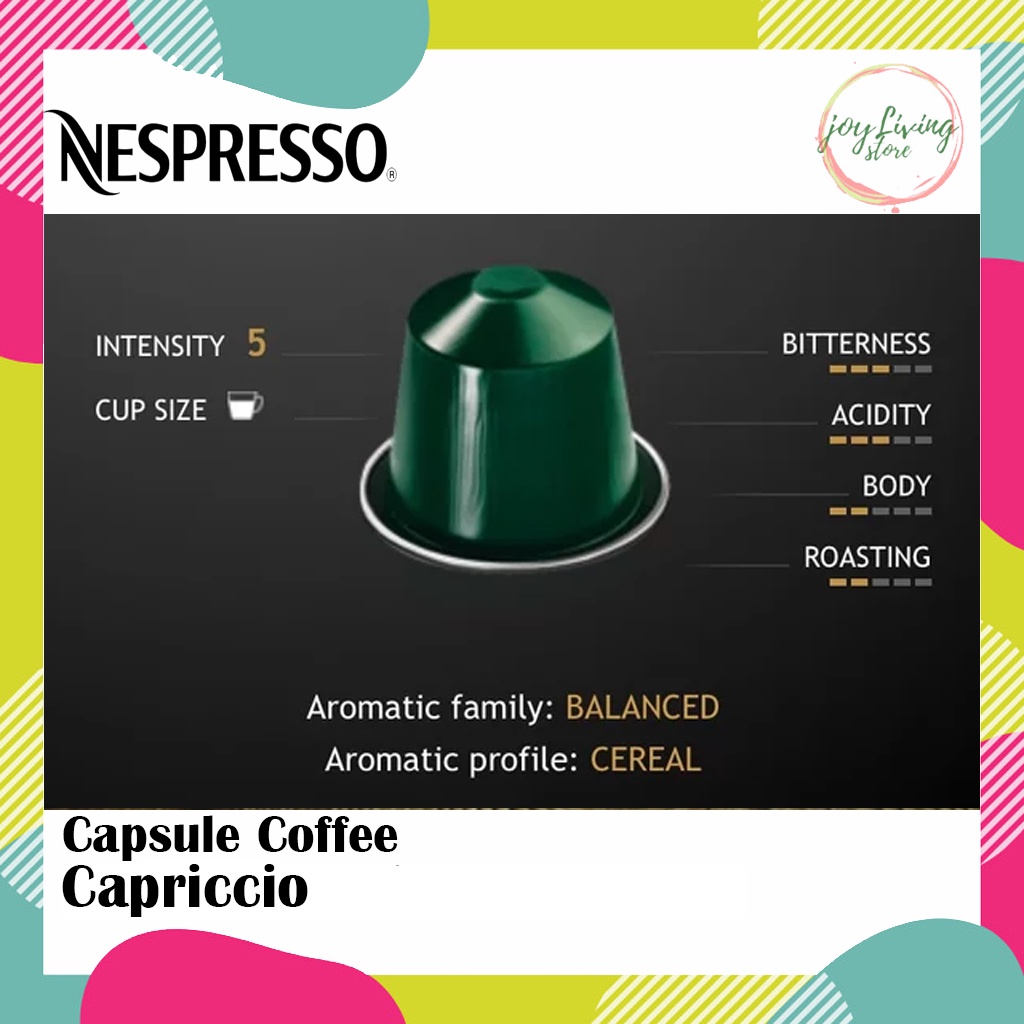 Capsule Nespresso Capriccio Original Nestle 1 Pack - Coffee Espresso Kopi Kapsul Expired Panjang