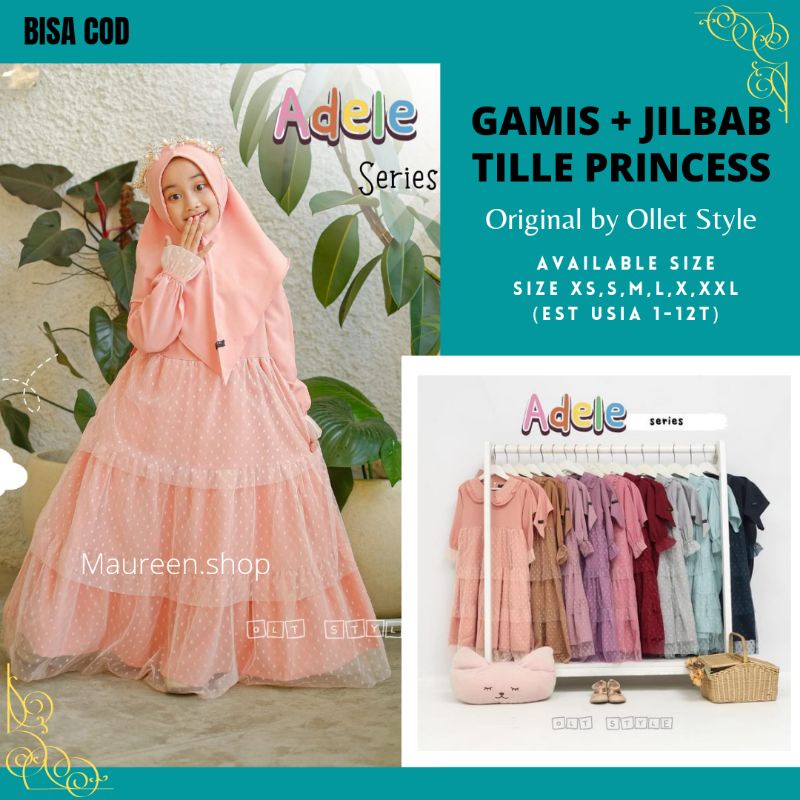 GAMIS ANAK QUEENA OLLET / GAMIS ANAK TILLE TILE TULLE