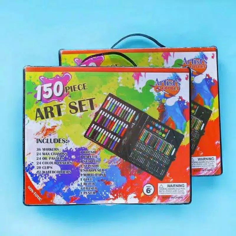 Barangunik2021 -Art Set Isi 150 Pcs Pensil Warna Set Anak Crayon Full Set Alat Lukis /Crayon Set 150Pcs