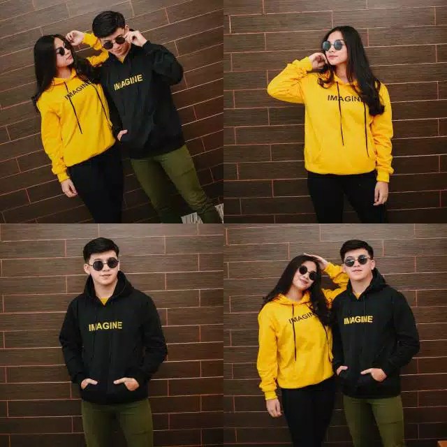 Imagine Sweater Hoodie Pria Wanita