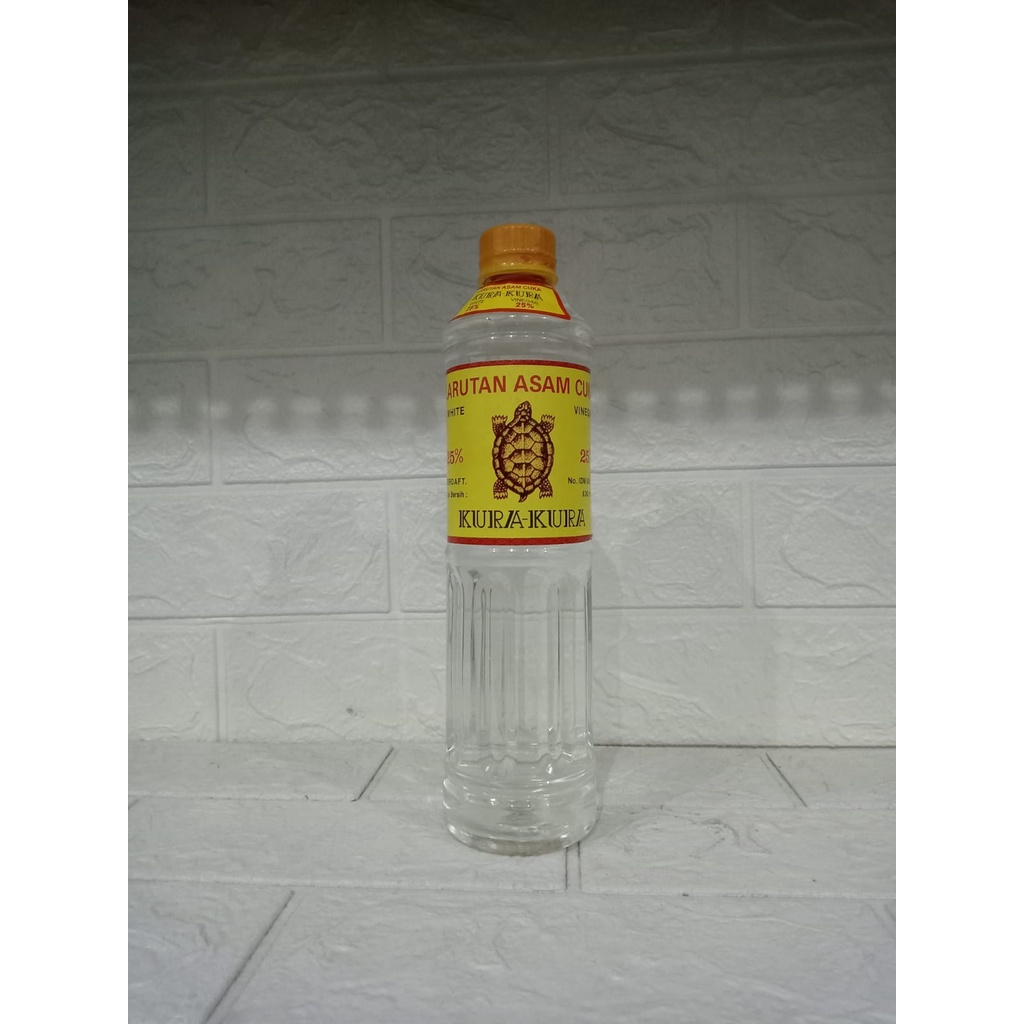 

larutan asam cuka cap kura-kura 630ml exp 01/2026