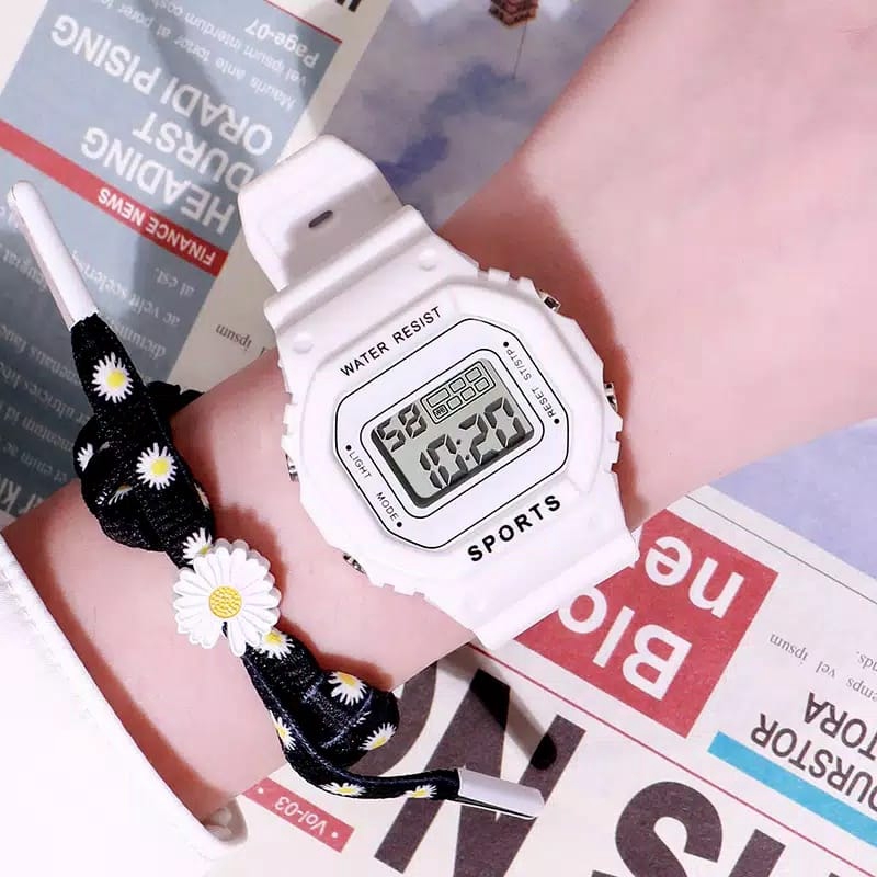 Jam Tangan Wanita Fashion Korea Style Digital Sport LNR 1175