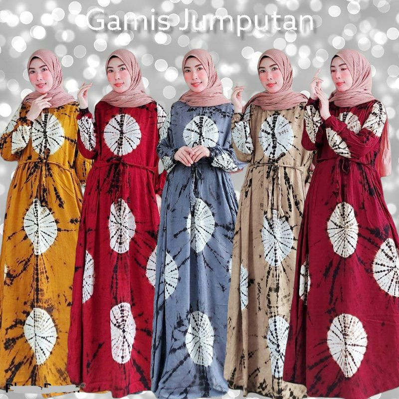 (COD) GAMIS TWILL RAYON ABSTRAK / GAMIS TWILL RAYON TIEDYE / GAMIS TWILL PELANGI